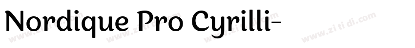 Nordique Pro Cyrilli字体转换